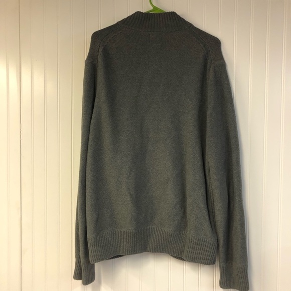 Gap Men’s Gray Full Zip Button-Up Cardigan XL Grandpa - Picture 4 of 4